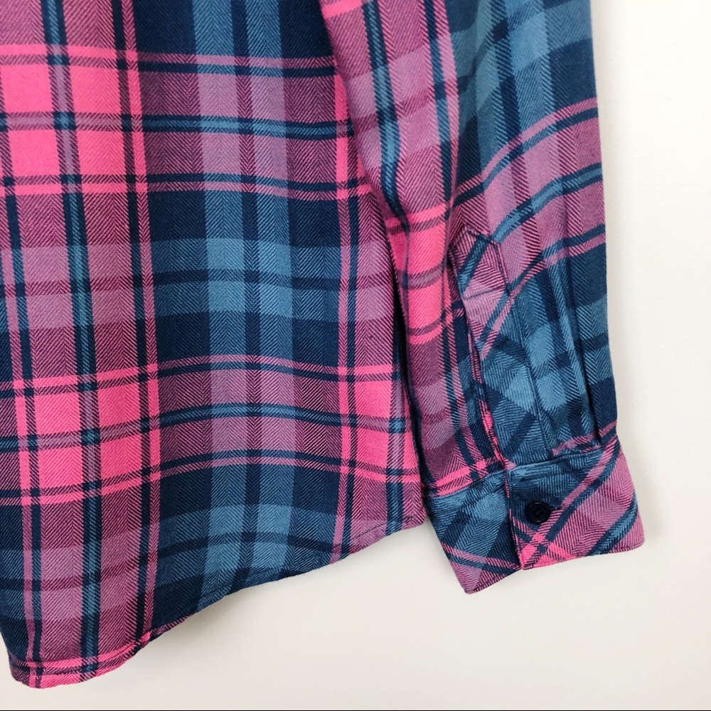 Rails Pink & Blue Plaid Button-Down Shirt - Picture 4 of 8